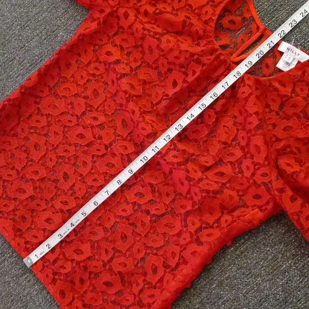 ❤RARE Milly❤ - "Kissing Lips" Lace Top w/Camisole - Picture 13 of 16